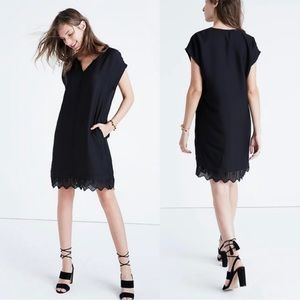 Madewell Little Black Casual Short Sleeve Dress Size Medium